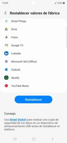 Pulsa Restablecer. Pulsa Restablecer.