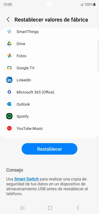 Pulsa Restablecer. Pulsa Restablecer.