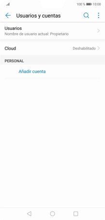 Pulsa Añadir cuenta. Pulsa Añadir cuenta.