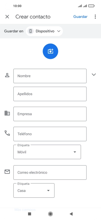 Pulsa Nombre e introduce el nombre deseado. Pulsa Nombre e introduce el nombre deseado.