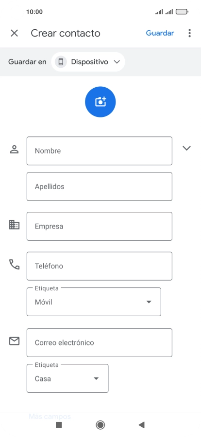 Pulsa Nombre e introduce el nombre deseado. Pulsa Nombre e introduce el nombre deseado.