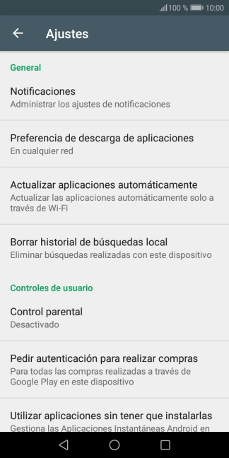Pulsa Actualizar aplicaciones automáticamente. Pulsa Actualizar aplicaciones automáticamente.