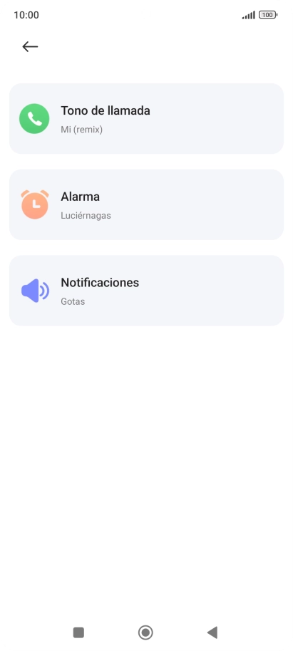 Pulsa Tono de llamada. Pulsa Tono de llamada.