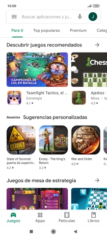 Desliza el dedo hacia la derecha desde la parte izquierda de la pantalla.