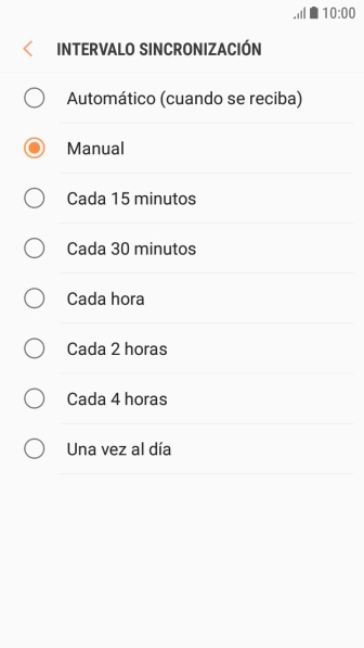 Pulsa el ajuste deseado. Pulsa el ajuste deseado.