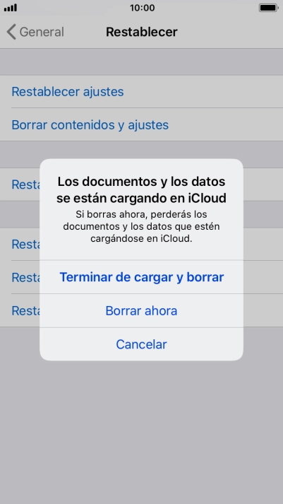 Pulsa Borrar ahora. Pulsa Borrar ahora.