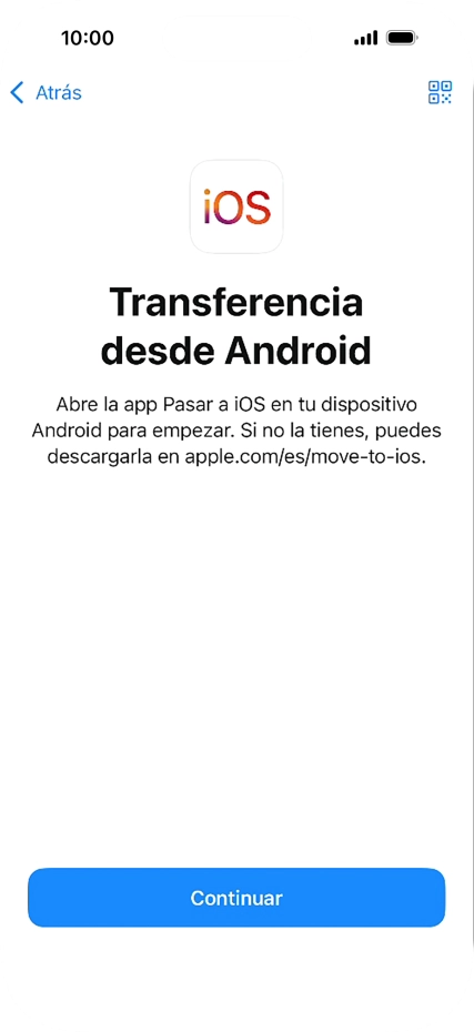 Para transferir contenido a tu teléfono, tienes que haber instalado la app Para transferir contenido a tu teléfono, tienes que haber instalado la app