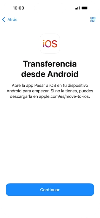 Para transferir contenido a tu teléfono, tienes que haber instalado la app Para transferir contenido a tu teléfono, tienes que haber instalado la app