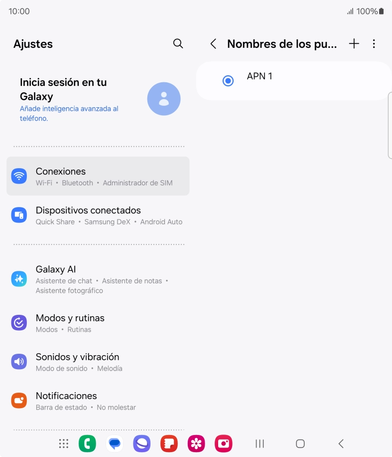 Pulsa el icono de añadir. Pulsa el icono de añadir.