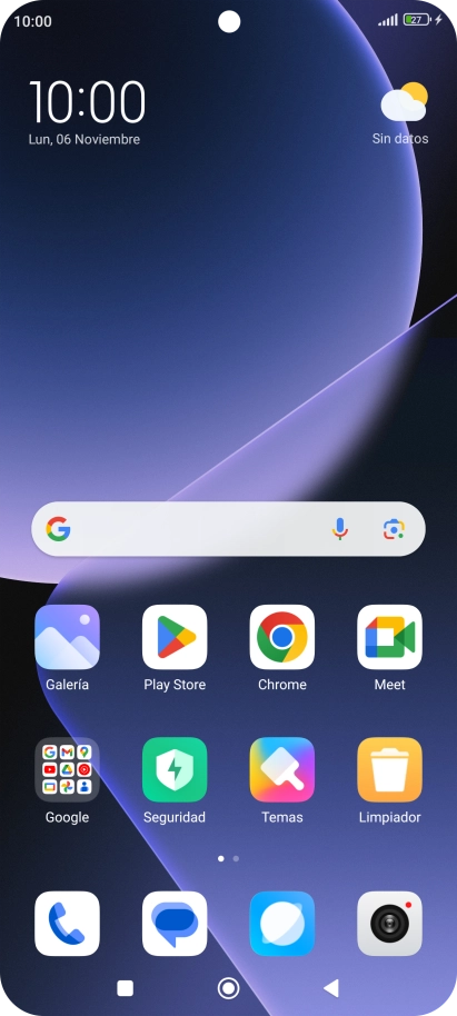 Cuando el icono de carga de batería aparece en la pantalla, el teléfono se está cargando. Cuando el icono de carga de batería aparece en la pantalla, el teléfono se está cargando.