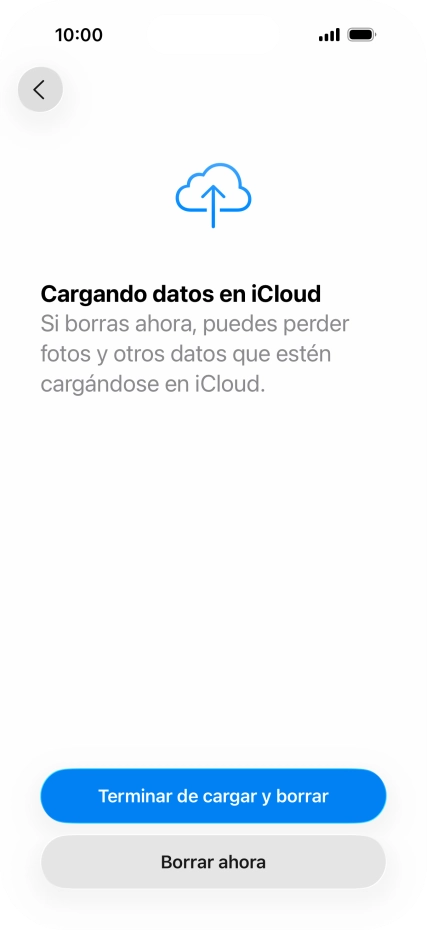 Pulsa Borrar ahora. Pulsa Borrar ahora.