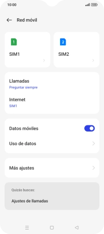 Pulsa la tarjeta SIM deseada. Pulsa la tarjeta SIM deseada.