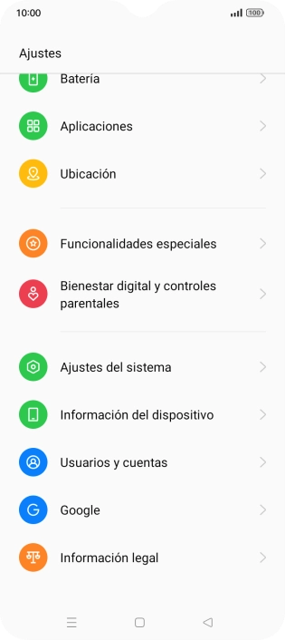 Pulsa Usuarios y cuentas. Pulsa Usuarios y cuentas.