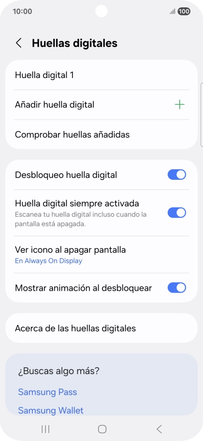 Pulsa el indicador junto a los ajustes deseados para activarlos o desactivarlos. Pulsa el indicador junto a los ajustes deseados para activarlos o desactivarlos.