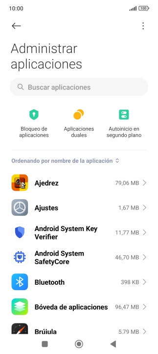Pulsa la app deseada. Pulsa la app deseada.