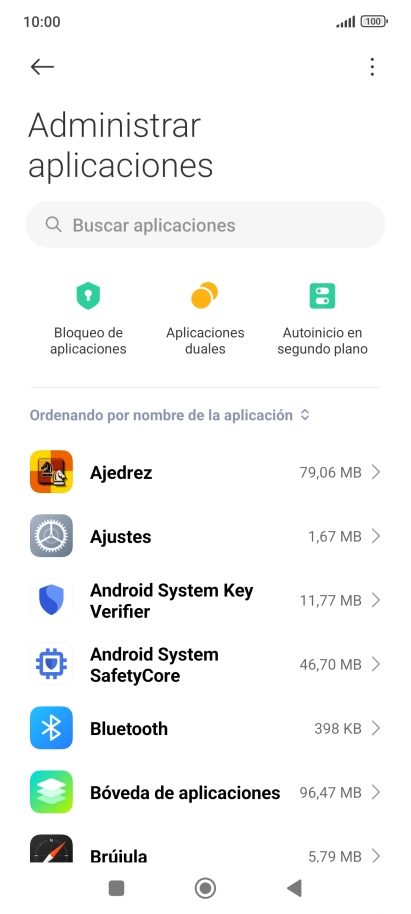 Pulsa la app deseada. Pulsa la app deseada.