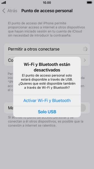 Si el wifi está desactivado, pulsa Activar Wi-Fi y Bluetooth. Si el wifi está desactivado, pulsa Activar Wi-Fi y Bluetooth.