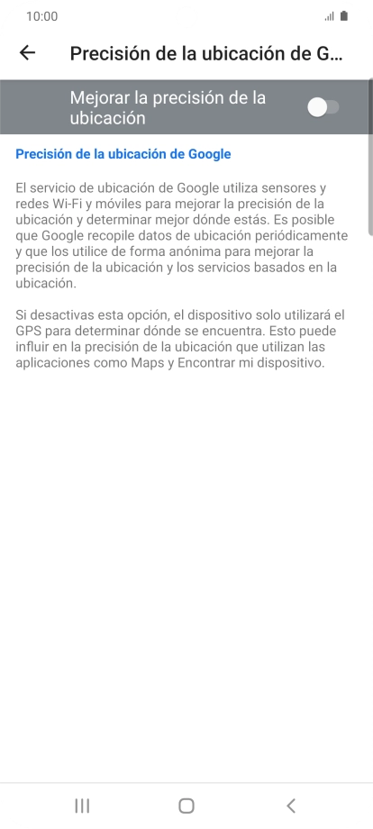 Pulsa el indicador junto a 
