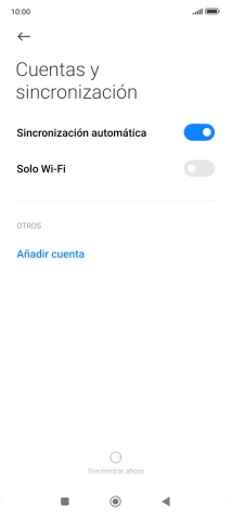 Pulsa Añadir cuenta. Pulsa Añadir cuenta.