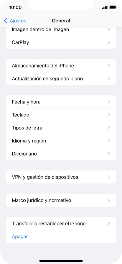 Pulsa Transferir o restablecer el iPhone. Pulsa Transferir o restablecer el iPhone.