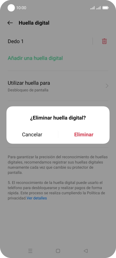 Pulsa Eliminar. Pulsa Eliminar.