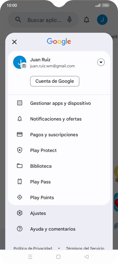 Pulsa Gestionar apps y dispositivo. Pulsa Gestionar apps y dispositivo.