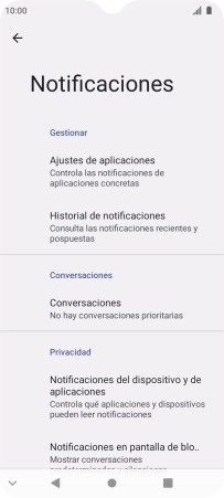 Pulsa Ajustes de aplicaciones. Pulsa Ajustes de aplicaciones.