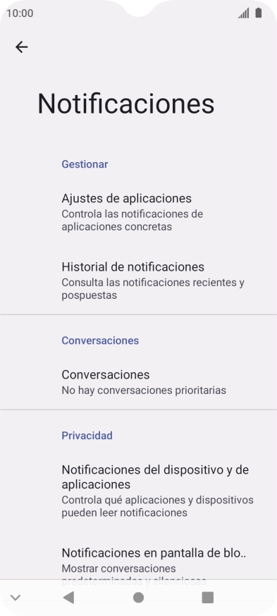 Pulsa Ajustes de aplicaciones. Pulsa Ajustes de aplicaciones.