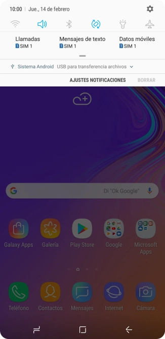 Pulsa el icono de conexiones.