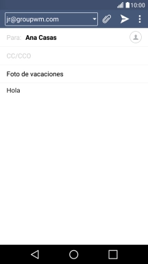 Pulsa el icono de anexos. Pulsa el icono de anexos.