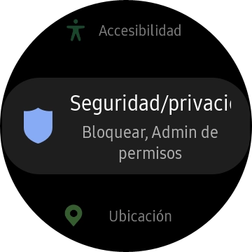 Pulsa Seguridad/privacidad. Pulsa Seguridad/privacidad.