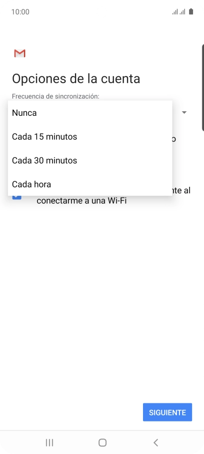 Pulsa el ajuste deseado. Pulsa el ajuste deseado.