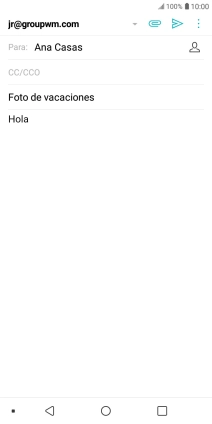 Pulsa el icono de anexos. Pulsa el icono de anexos.