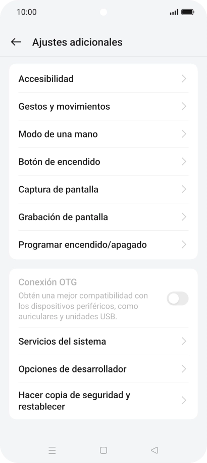 Pulsa Hacer copia de seguridad y restablecer. Pulsa Hacer copia de seguridad y restablecer.