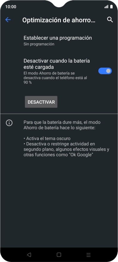 Pulsa la tecla de inicio para terminar y regresar a la pantalla de inicio.