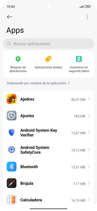 Pulsa la app deseada. Pulsa la app deseada.