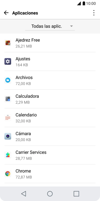 Pulsa la app deseada. Pulsa la app deseada.
