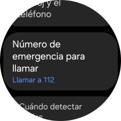 Pulsa Número de emergencia para llamar. Pulsa Número de emergencia para llamar.