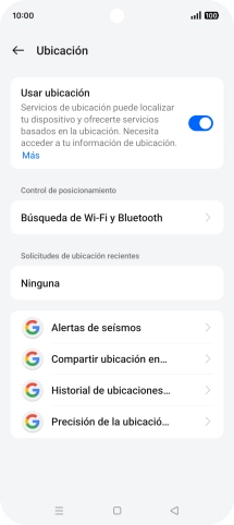 Pulsa Precisión de la ubicació.... Pulsa Precisión de la ubicació....