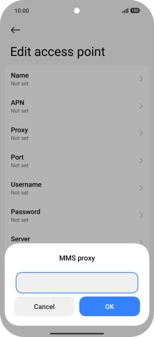 Key in 10.24.59.200 and press OK. Key in 10.24.59.200 and press OK.