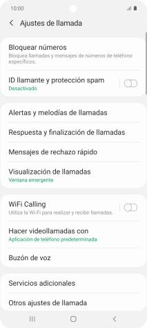 Pulsa Servicios adicionales. Pulsa Servicios adicionales.