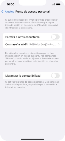 Pulsa Contraseña Wi-Fi e introduce una contraseña. Pulsa Contraseña Wi-Fi e introduce una contraseña.
