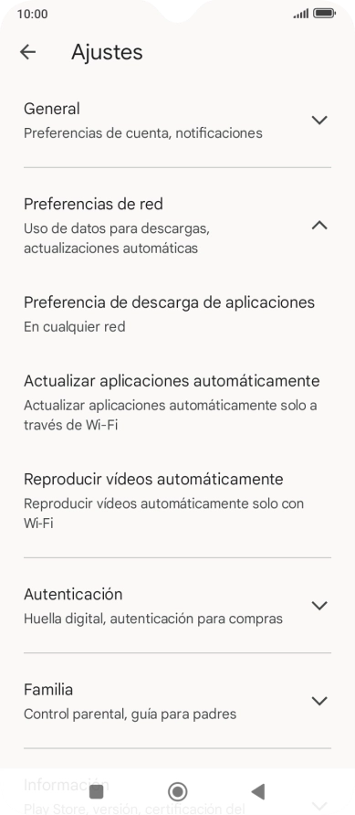 Pulsa Actualizar aplicaciones automáticamente. Pulsa Actualizar aplicaciones automáticamente.