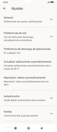 Pulsa Actualizar aplicaciones automáticamente. Pulsa Actualizar aplicaciones automáticamente.