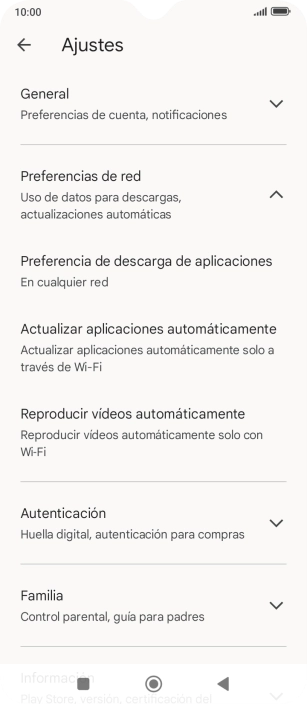 Pulsa Actualizar aplicaciones automáticamente. Pulsa Actualizar aplicaciones automáticamente.