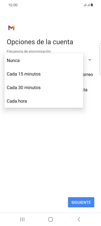 Pulsa el ajuste deseado. Pulsa el ajuste deseado.