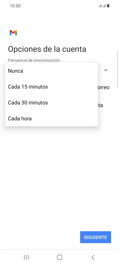 Pulsa el ajuste deseado. Pulsa el ajuste deseado.
