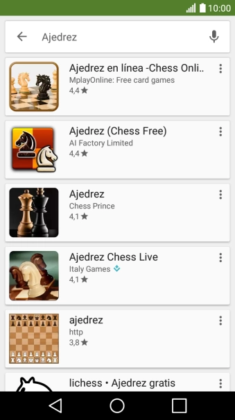 Pulsa la app deseada.