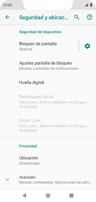 Pulsa Ubicación.