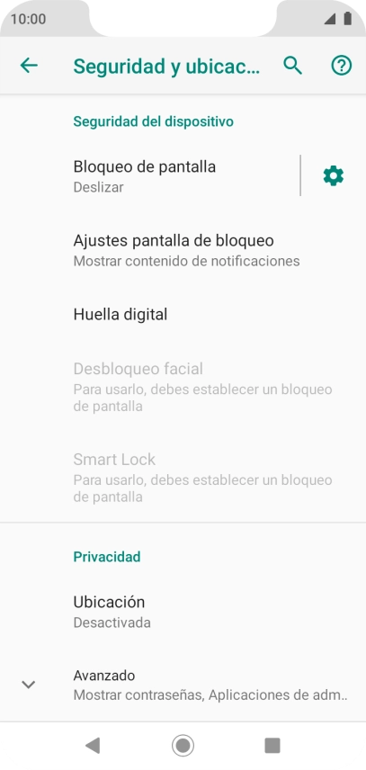 Pulsa Ubicación.